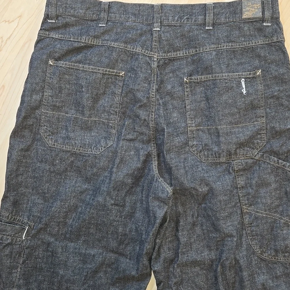 Vintage Y2k Old Navy Denim Pantals 94 Gray Super Baggy Fubu Style Jeans 38x32